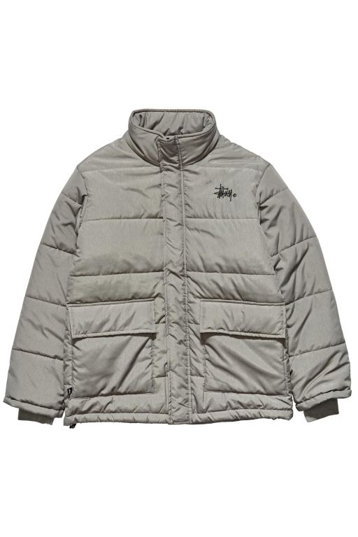 Stussy Mens Falls Puffer Jackets White - ILUFH5071